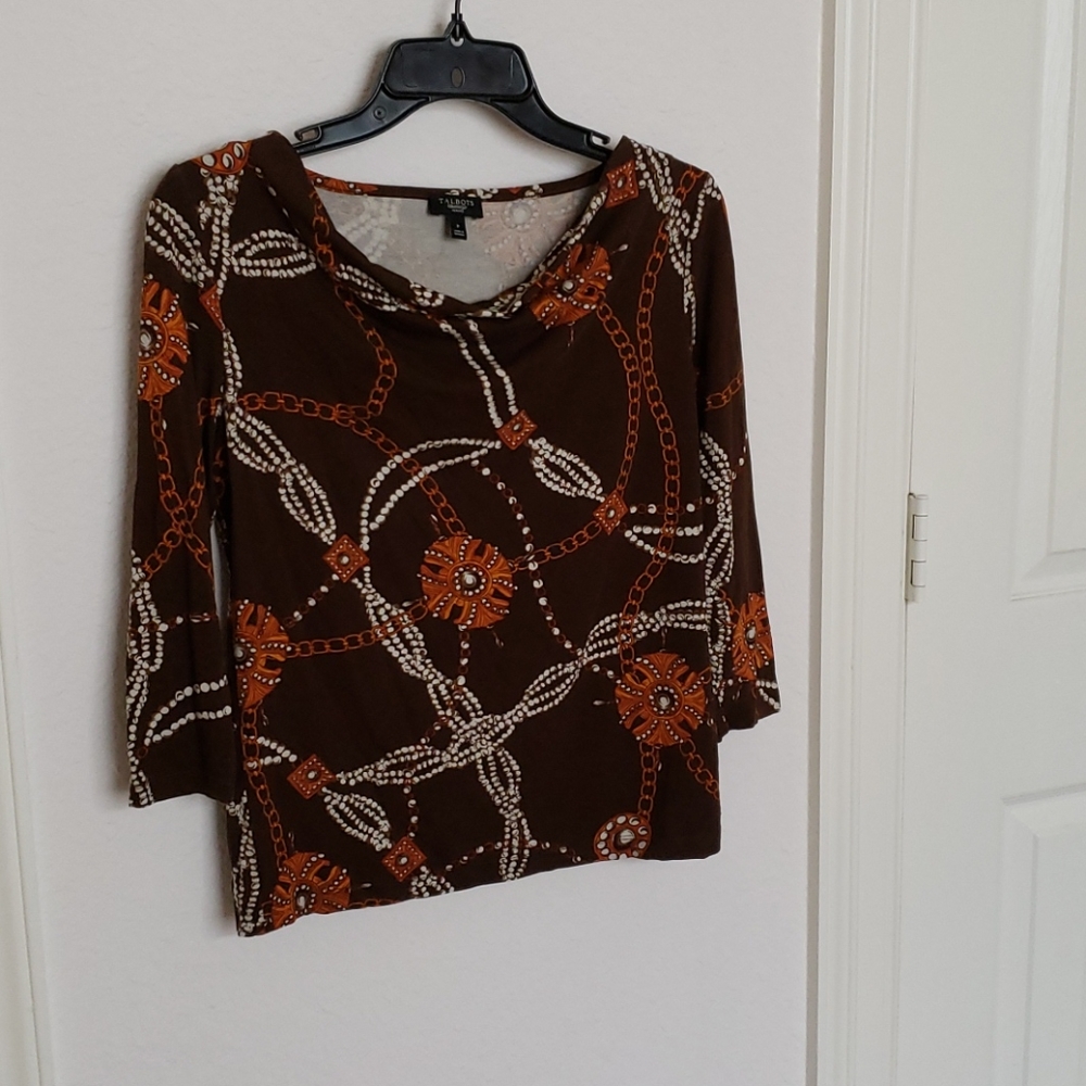 Talbots drapery neckline top
